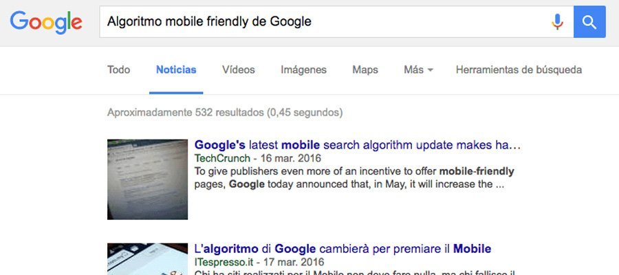 Algoritmo mobile friendly de Google | MarTech FORUM