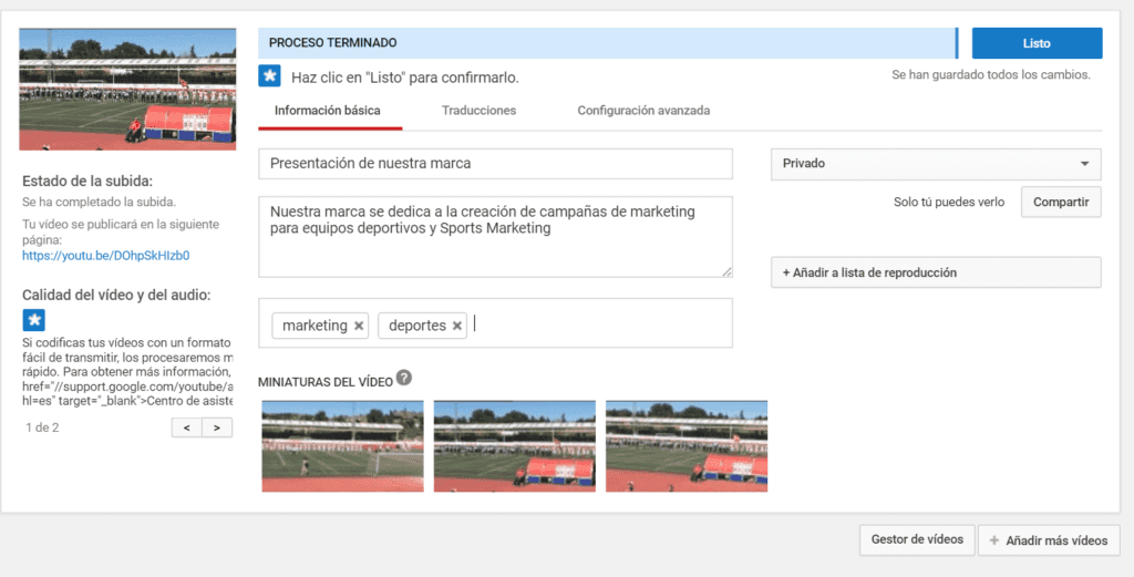 crear un canal de youtube